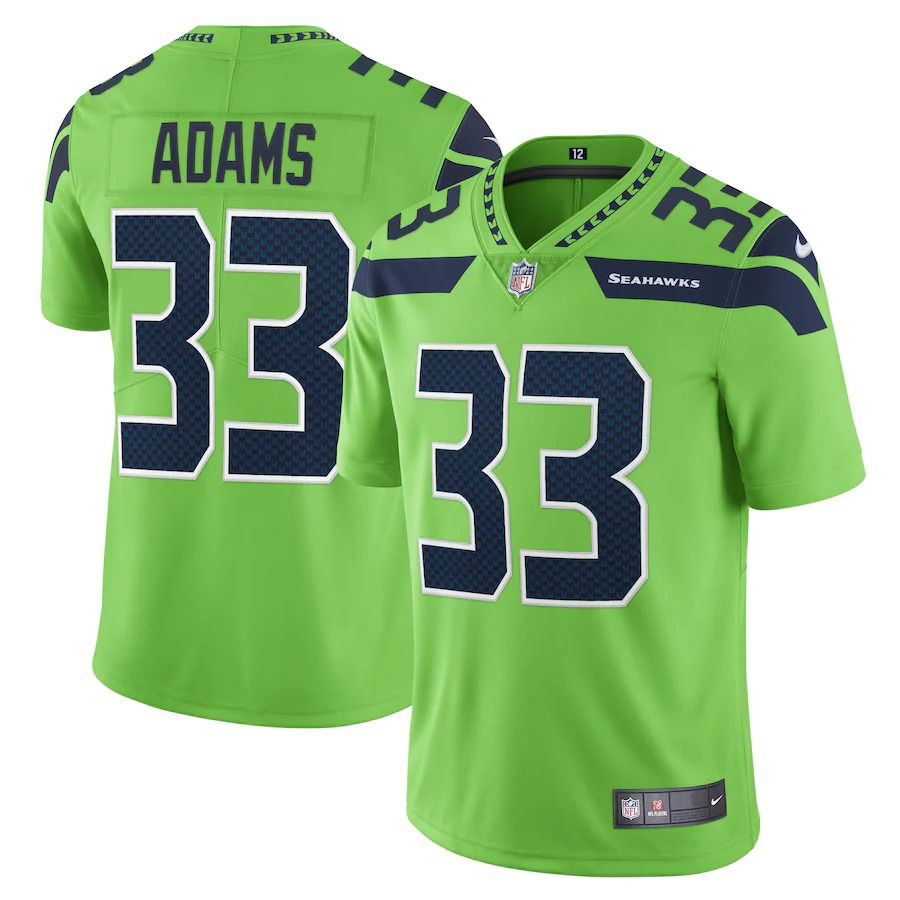 Men Seattle Seahawks #33 Jamal Adams Nike Neon Green Vapor Limited Player NFL Jersey->seattle seahawks->NFL Jersey